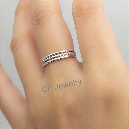Thin Silver Ring Thumb Ring For Women Dainty..