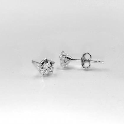 Diamond Earrings Studs Star Jewelry Star Earrings..