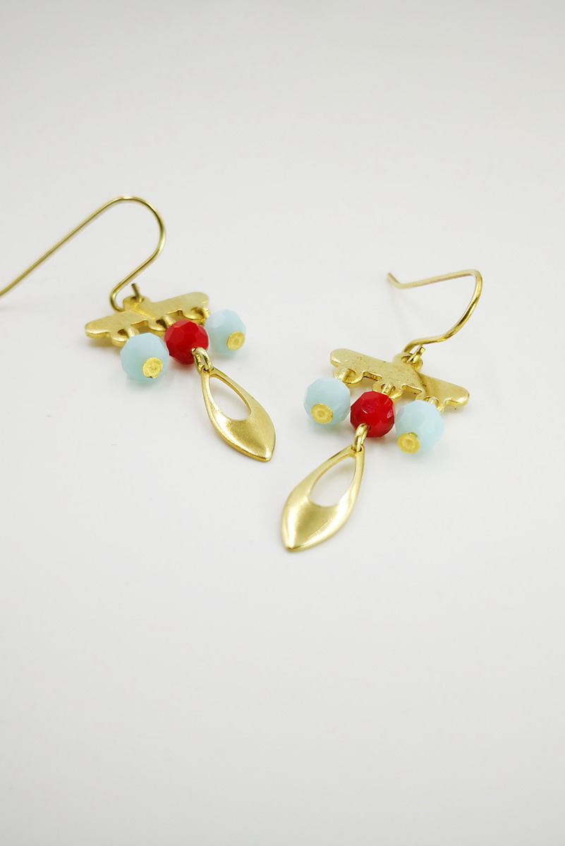 Gold Drop Earrings Jewelry Chandelier Earrings Native American Jewelry Beaded Fringe Earrings Handmade Jewelry For Women Gift